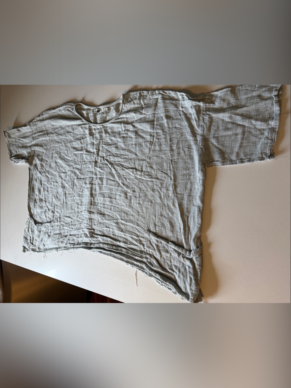 Light Blue Women's Relaxed Tunic Top